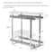 Household Essentials Glidez Chrome-Plated Steel 2-Tier Dual-Sliding Storage Organizer